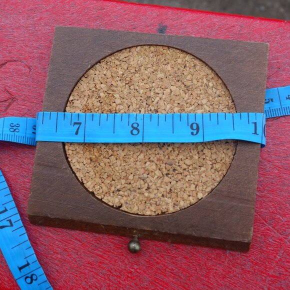 Vintage Wooden Coaster set with Mallard Duck Figurine Holder with 8 Coasters - Picture 12 of 14